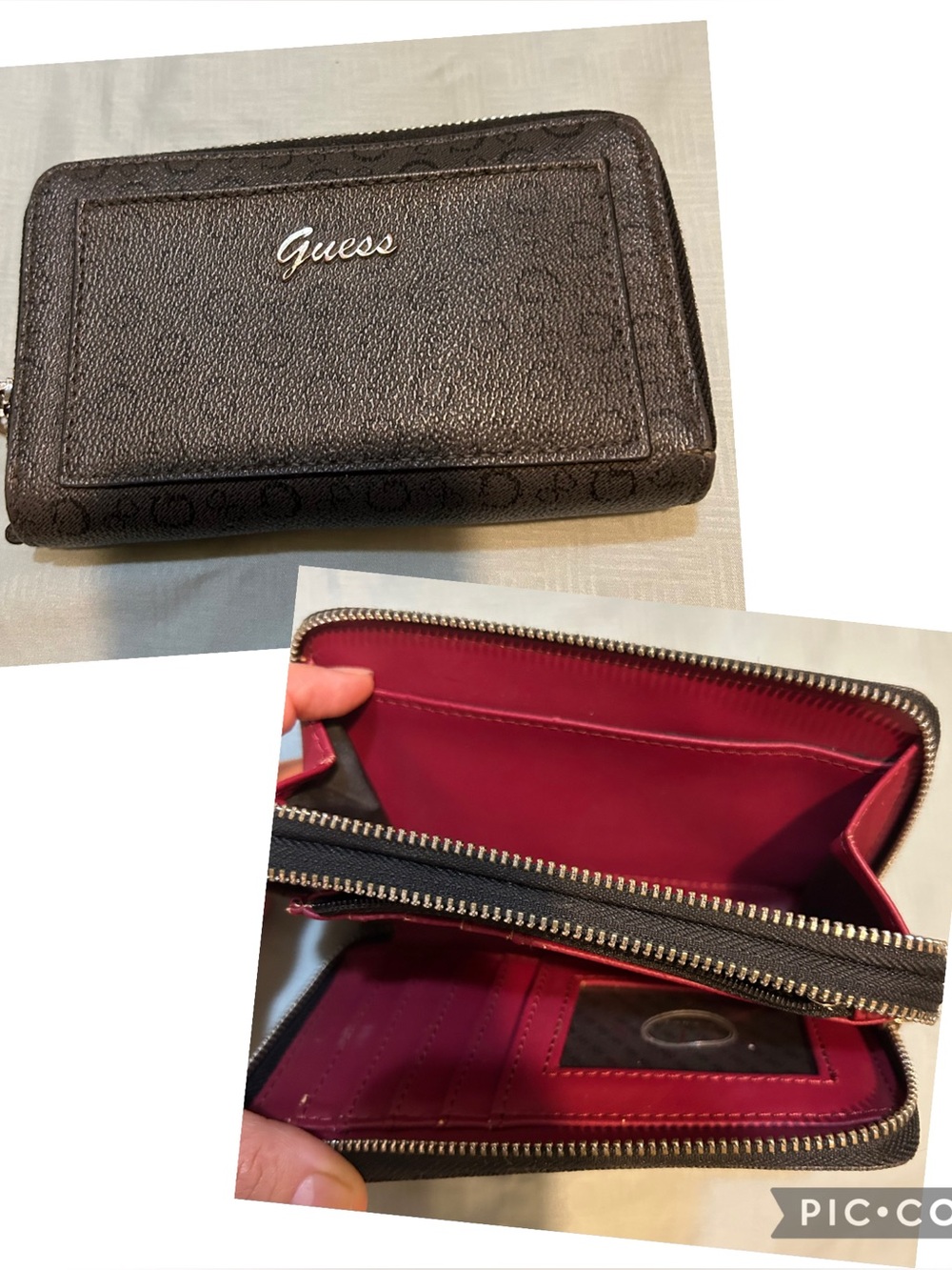 Guess Textured Black Wallet